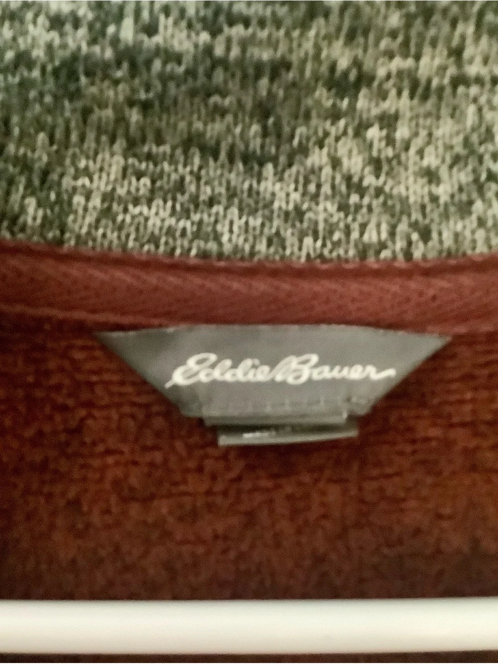Eddie Bauer Men's Rust Quarter-Zip Pullover